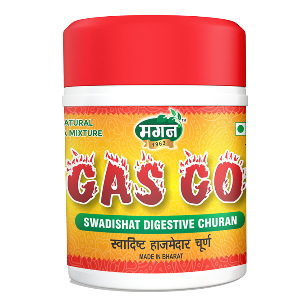 Gas Go Digestive Churan | 100% Natural Mouth Freshener | Khatta-Meetha Tasty Churan