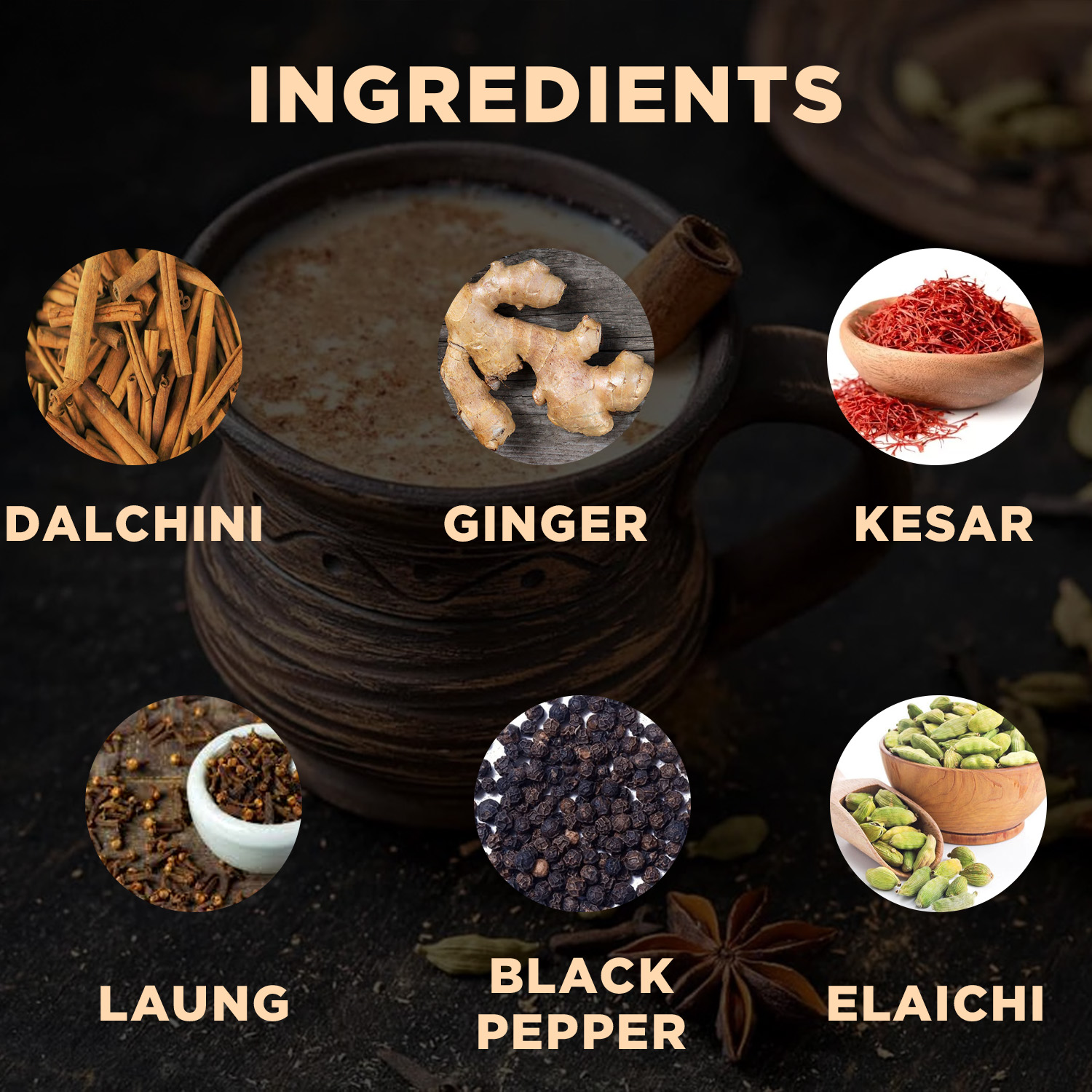 Aromatic Chai Masala | Immunity Booster | Real Refreshing & Healthy Mix | Enhance Taste of Tea